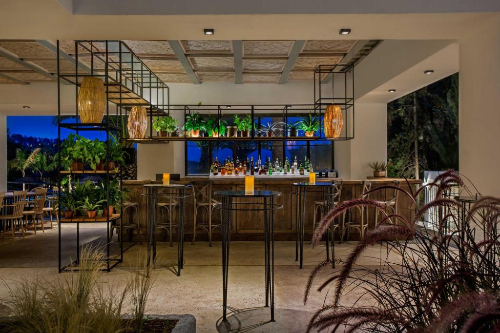 A restaurant or other place to eat at Club Marvy
