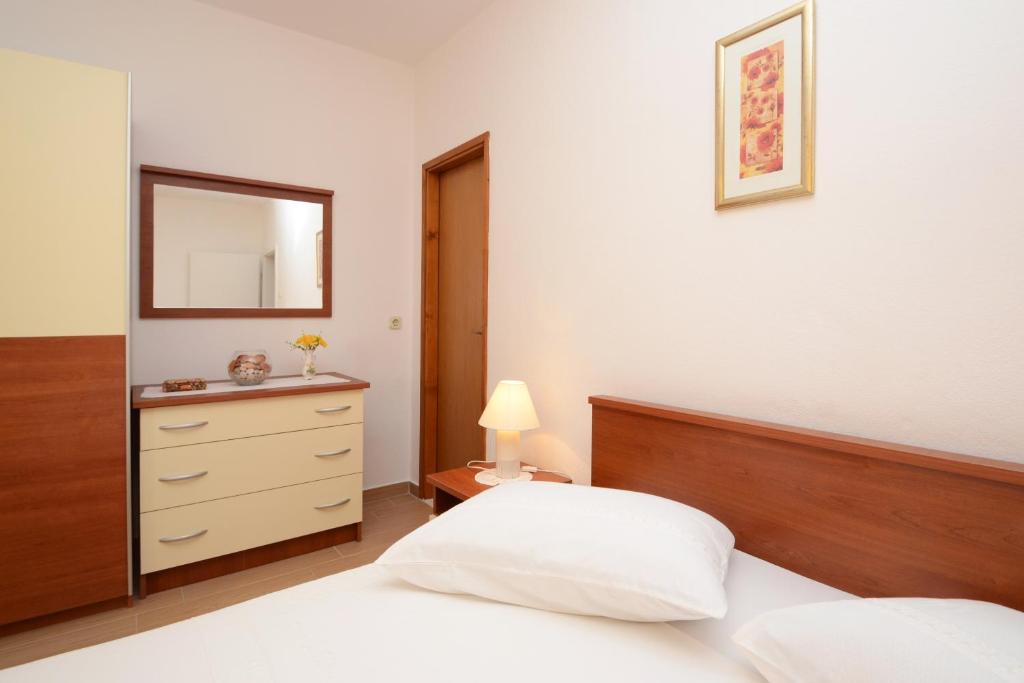 Кровать или кровати в номере Apartments Ranko