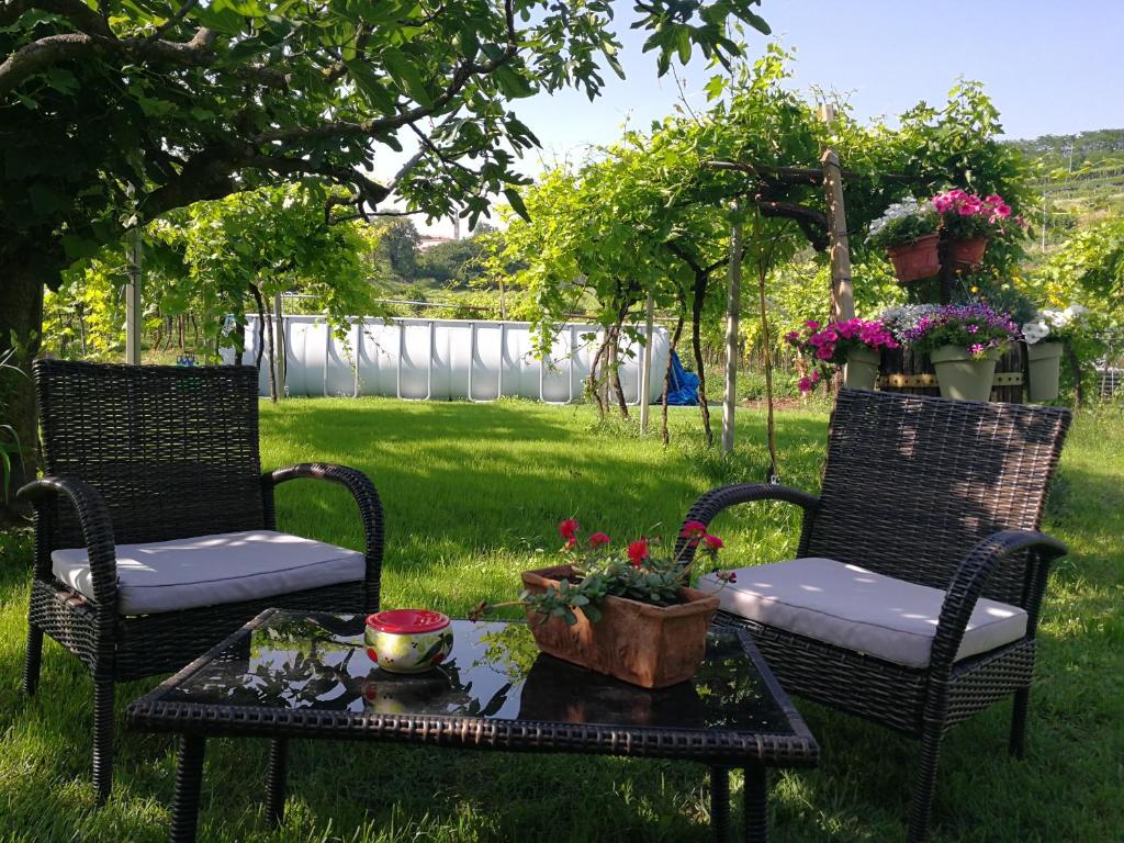 Vonkajšia záhrada v ubytovaní B&B Pontesello