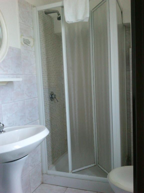 Koupelna v ubytování Hotel Dorico