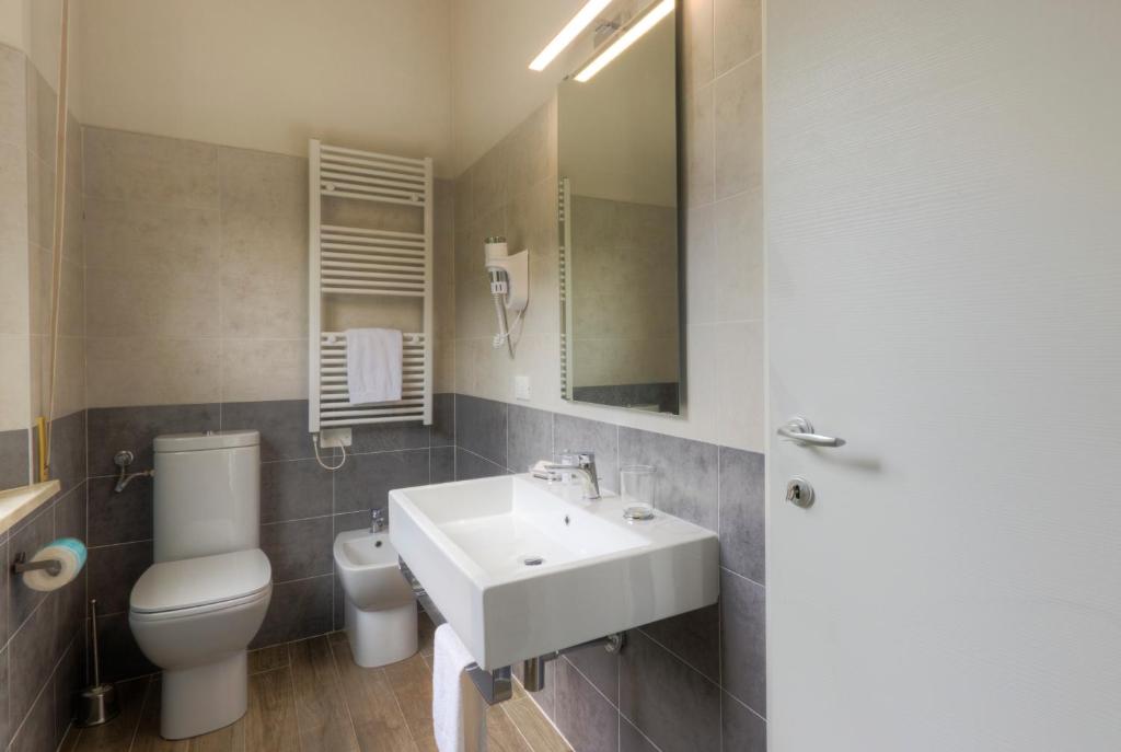 Koupelna v ubytování Hotel Terme di Frasassi