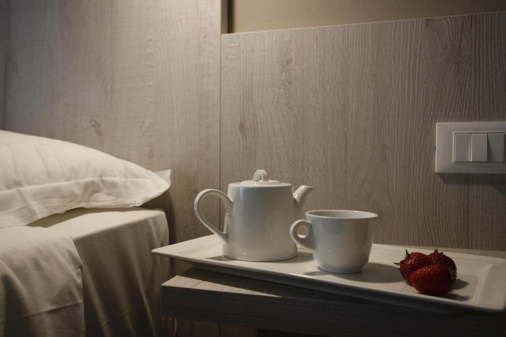Postel nebo postele na pokoji v ubytování Hotel Terme di Frasassi