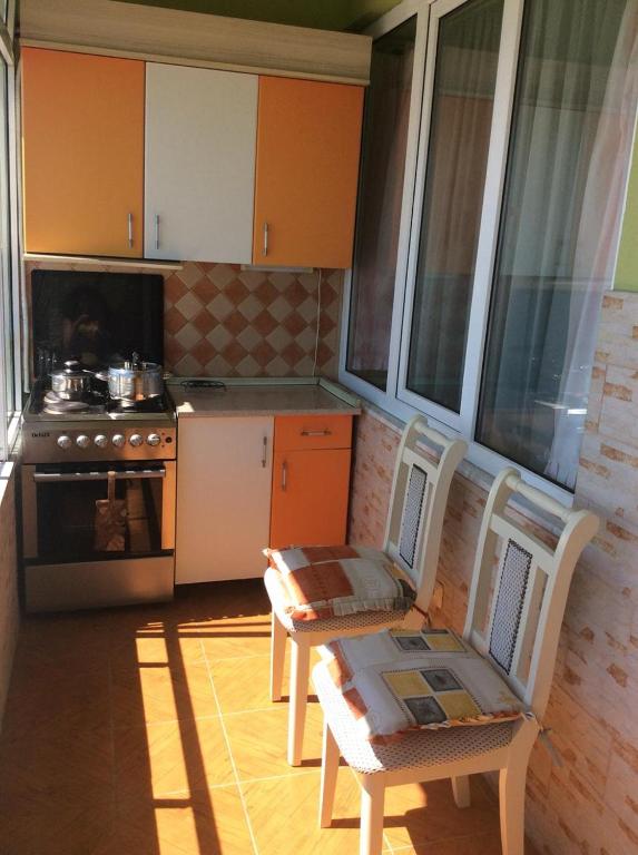 Kuchyň nebo kuchyňský kout v ubytování Apartment Sea View