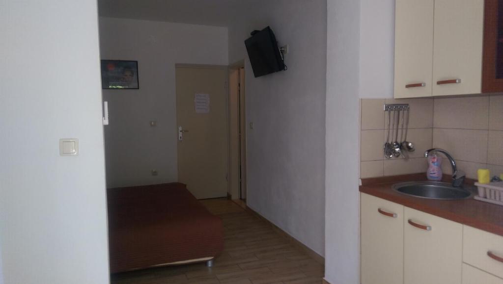 Kuchyňa alebo kuchynka v ubytovaní Apartmani Dina