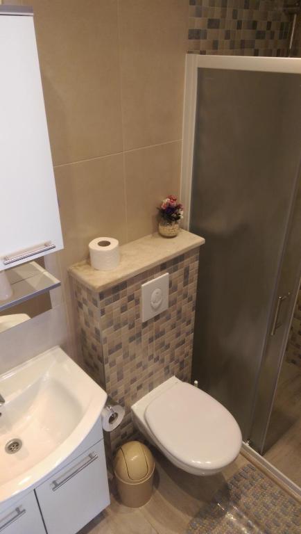 Kúpeľňa v ubytovaní Apartmani Dina