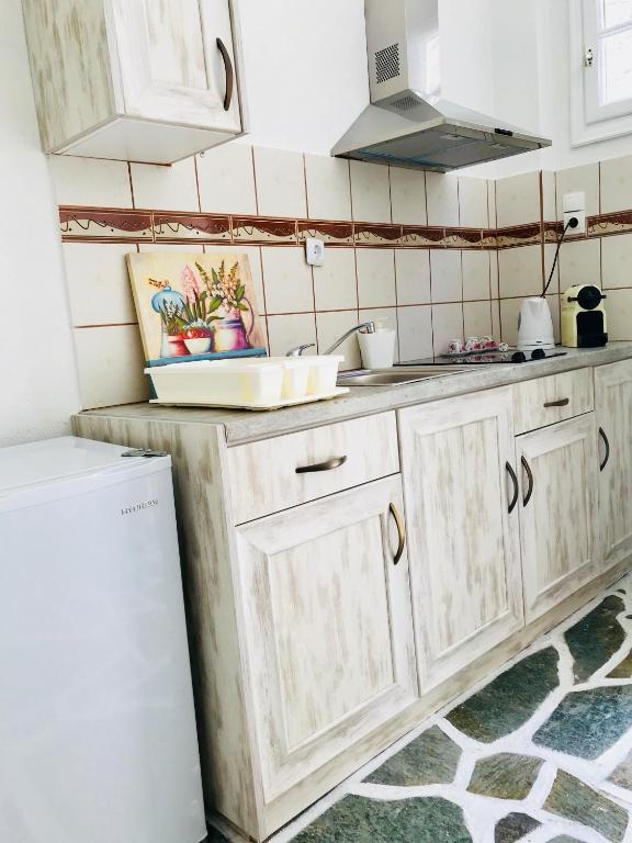 Kuchyň nebo kuchyňský kout v ubytování Onar studios & residences