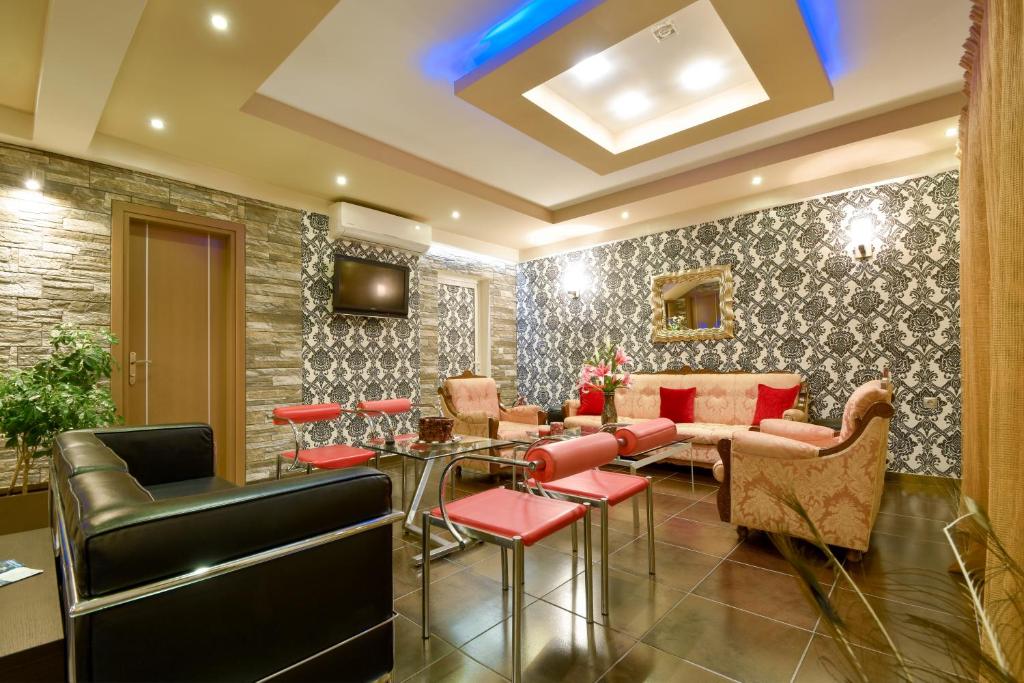 Posezení v ubytování Aigli Rooms
