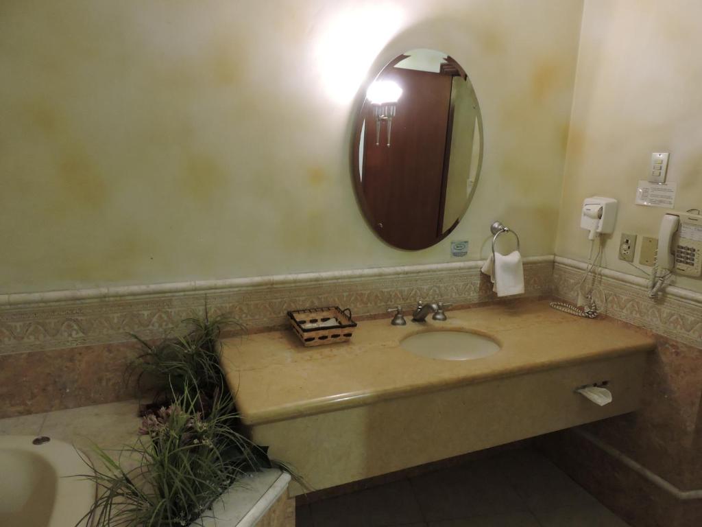 Koupelna v ubytování Hotel Quinta Cesar
