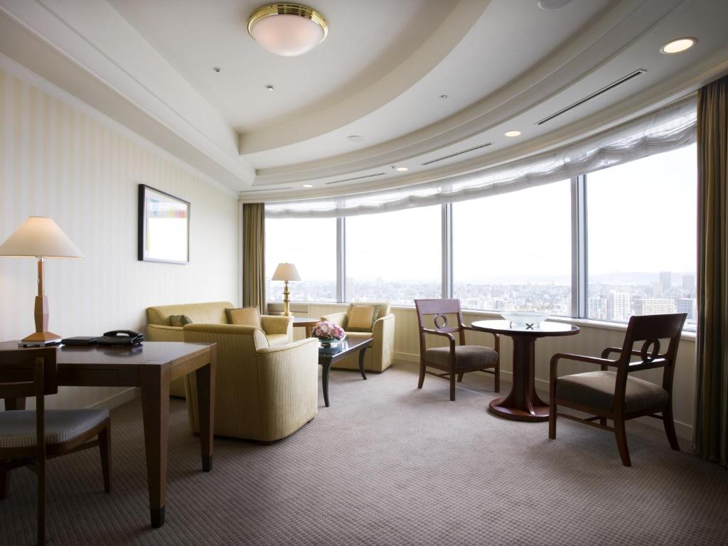Posezení v ubytování Imperial Hotel Osaka