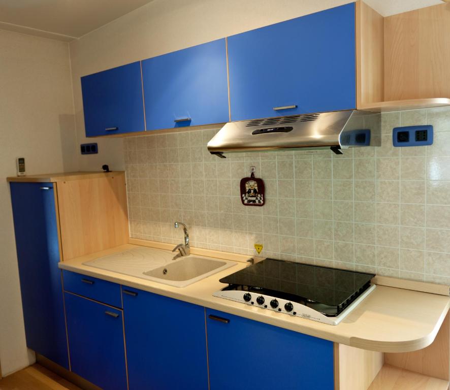 Kuchyň nebo kuchyňský kout v ubytování Lido Camping Village