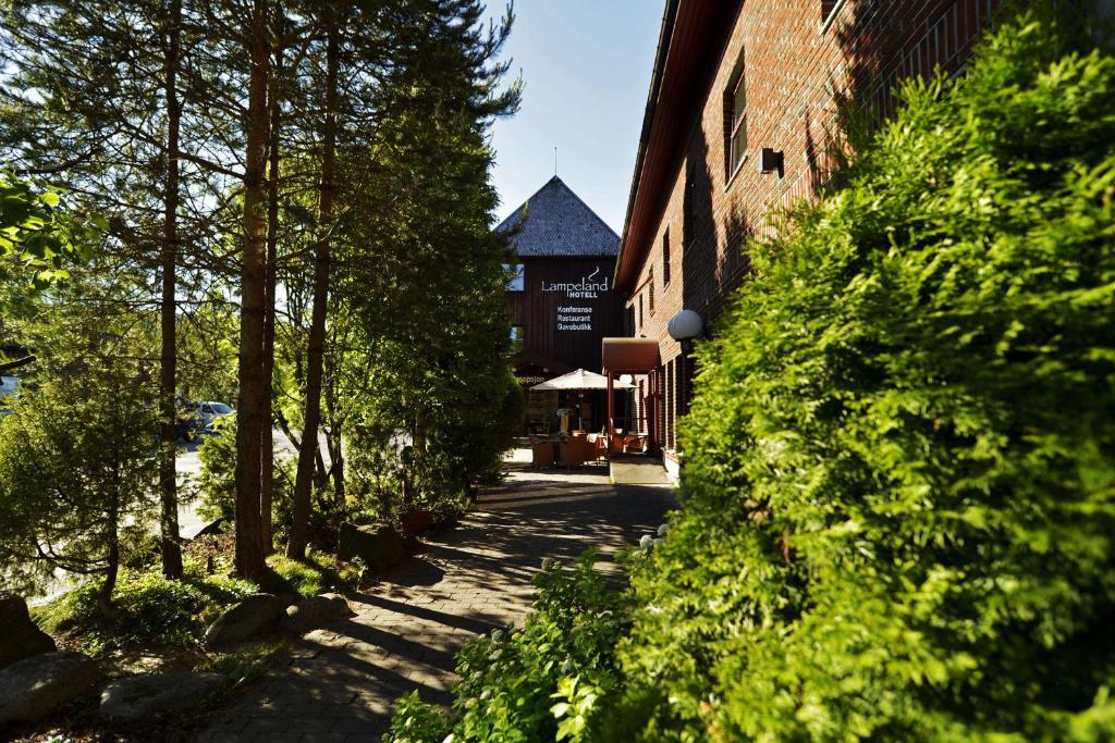 Zahrada ubytování Lampeland Hotel