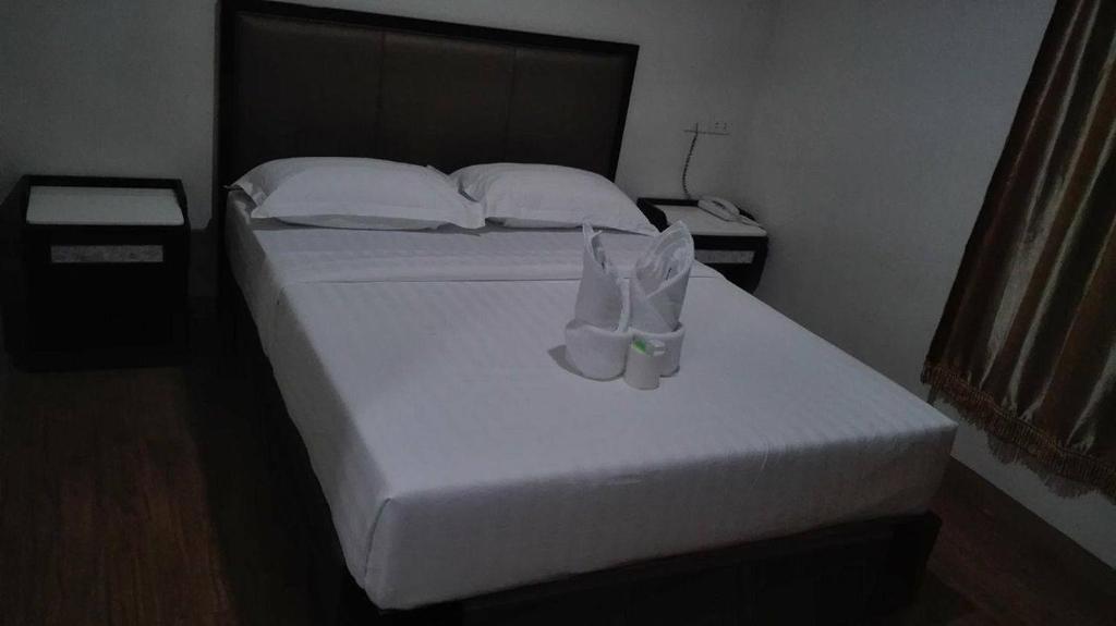 Postel nebo postele na pokoji v ubytování Meaco Royal Hotel - Tabaco