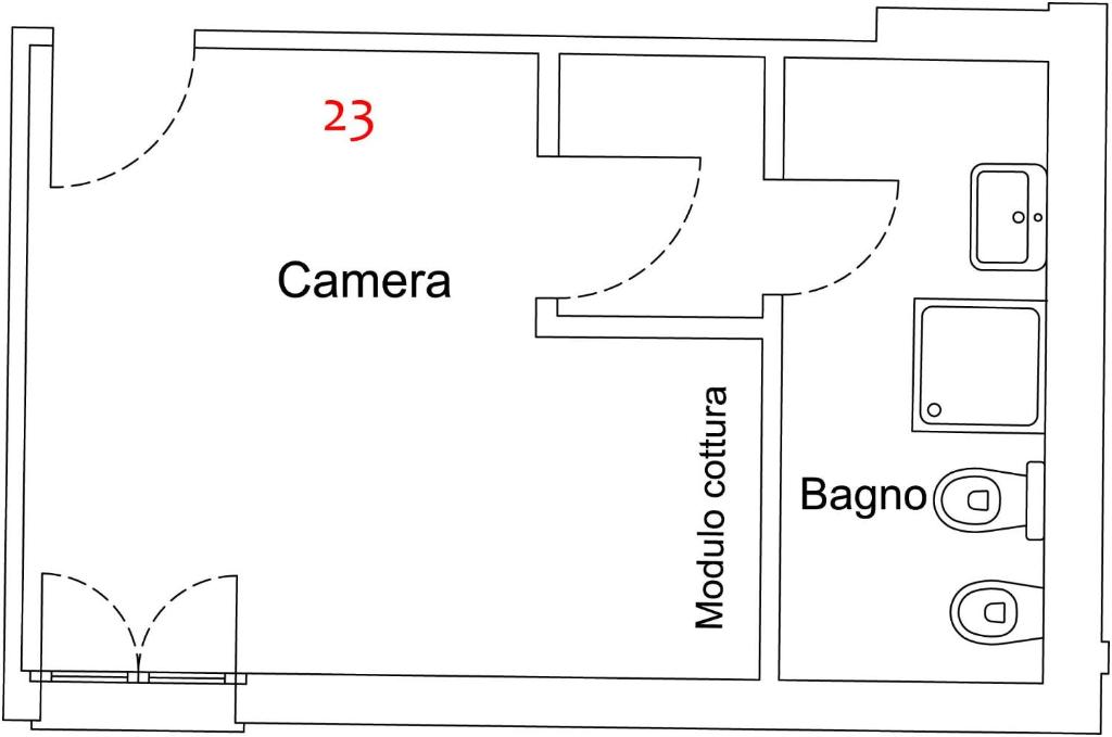 Plan piętra w obiekcie Apartment Lake Maggiore - ITALIA