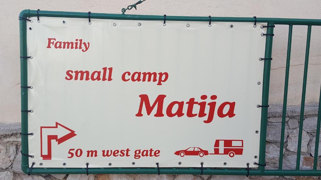 Certifikát, ocenenie alebo iný dokument vystavený v ubytovaní Camping Matija
