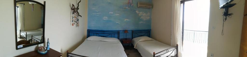 Postel nebo postele na pokoji v ubytování Panorama