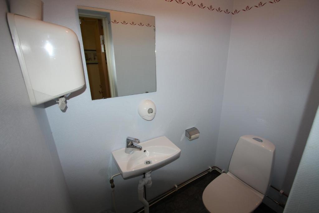 Koupelna v ubytování Hotell Linnéa