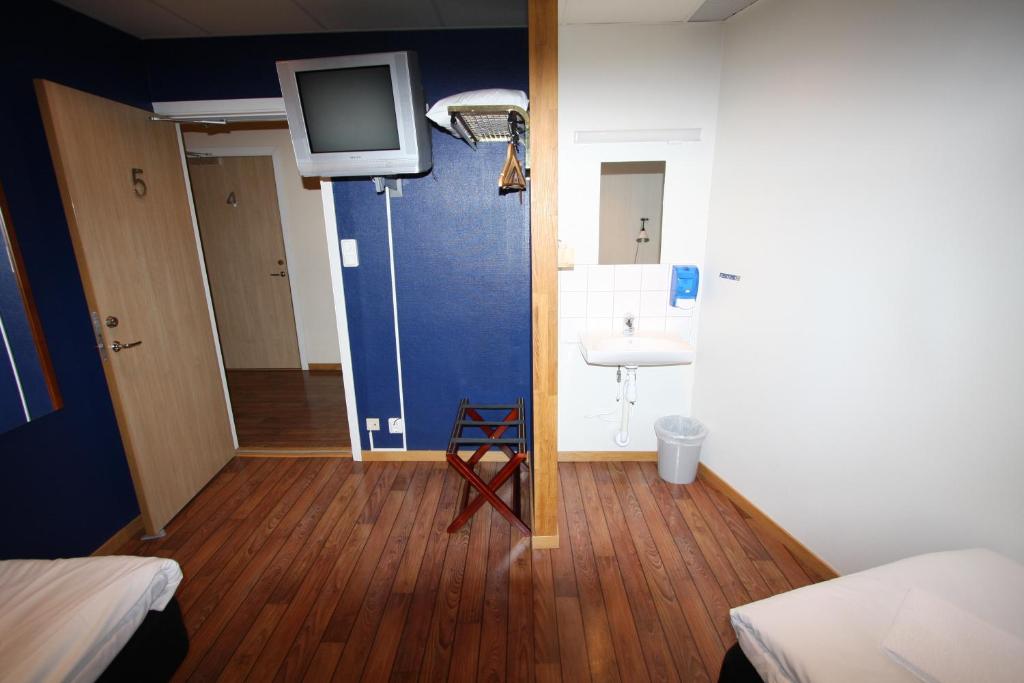Koupelna v ubytování Hotell Linnéa