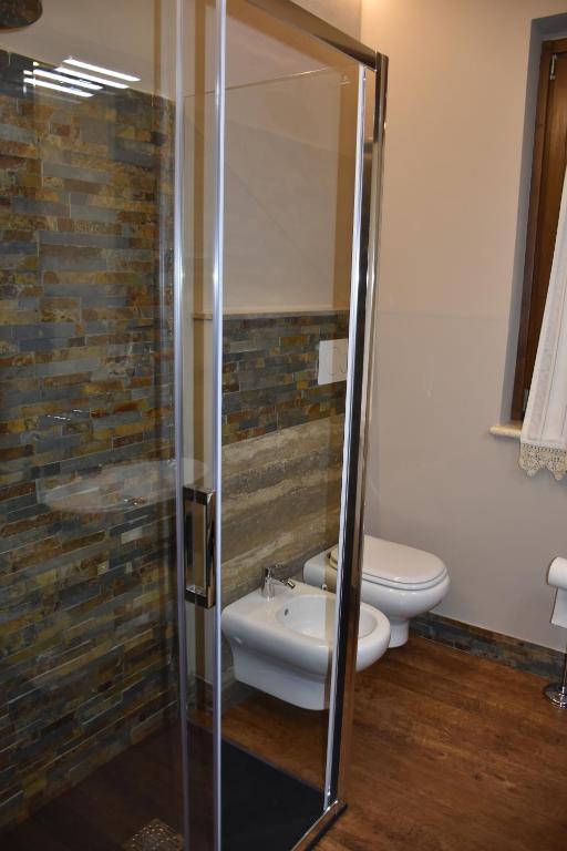 Koupelna v ubytování La Torre Rooms