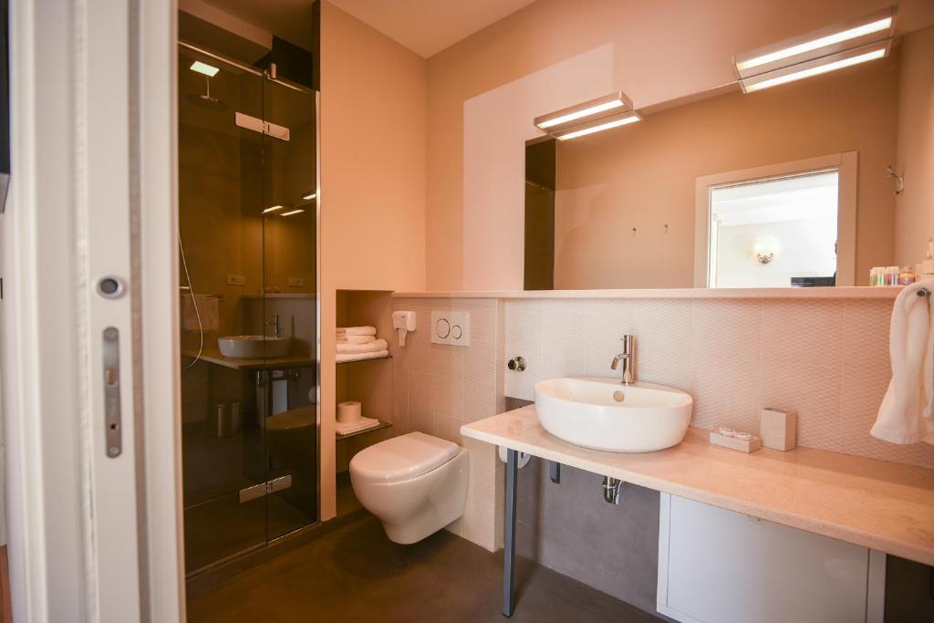 Koupelna v ubytování Hotel Draga di Lovrana