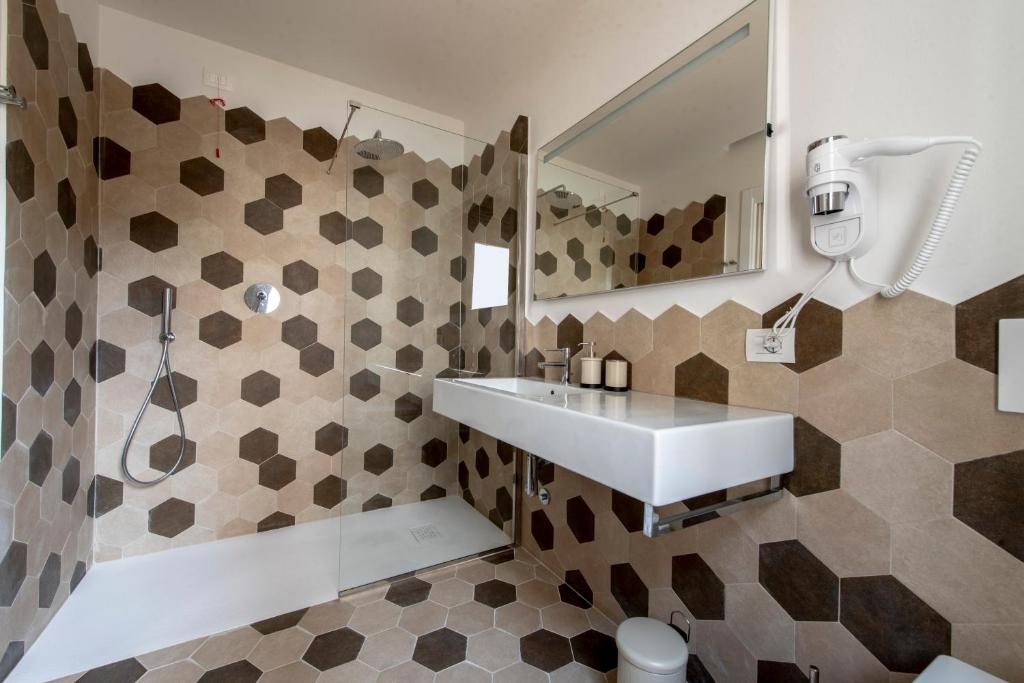 Koupelna v ubytování Casa Ercoli B&B