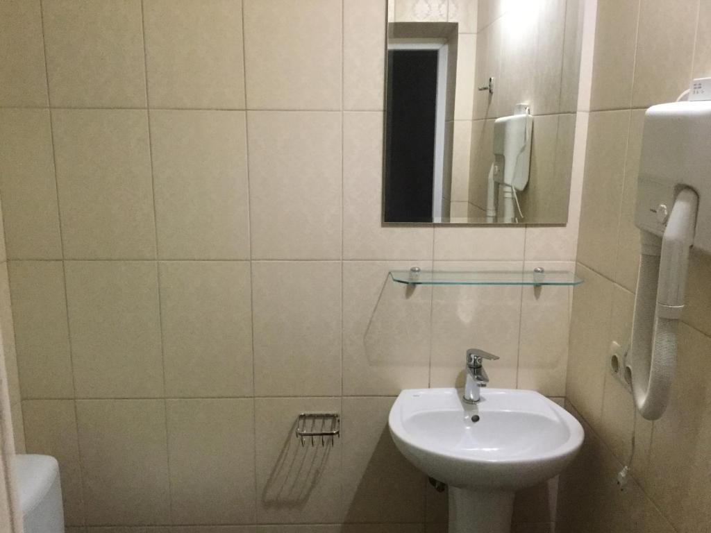 Koupelna v ubytování Aura