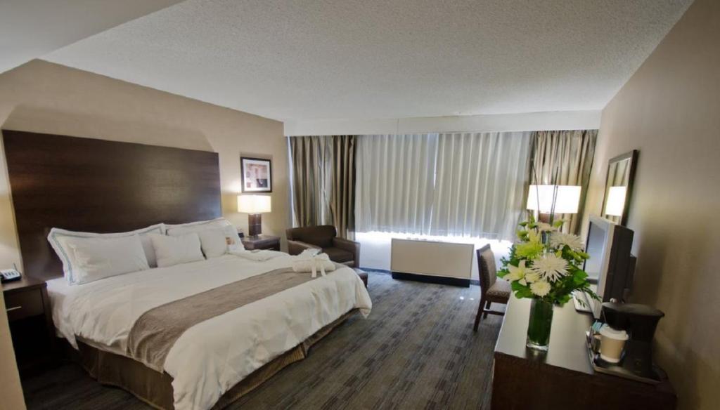 Postel nebo postele na pokoji v ubytování Radisson Hotel Winnipeg Downtown
