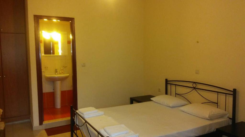 Postel nebo postele na pokoji v ubytování To Agridi