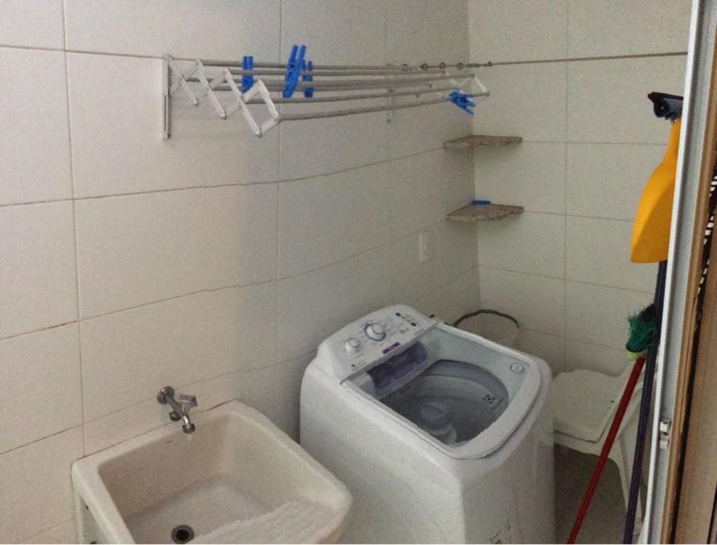 Koupelna v ubytování Pousada e Camping Lagoa da Conceição