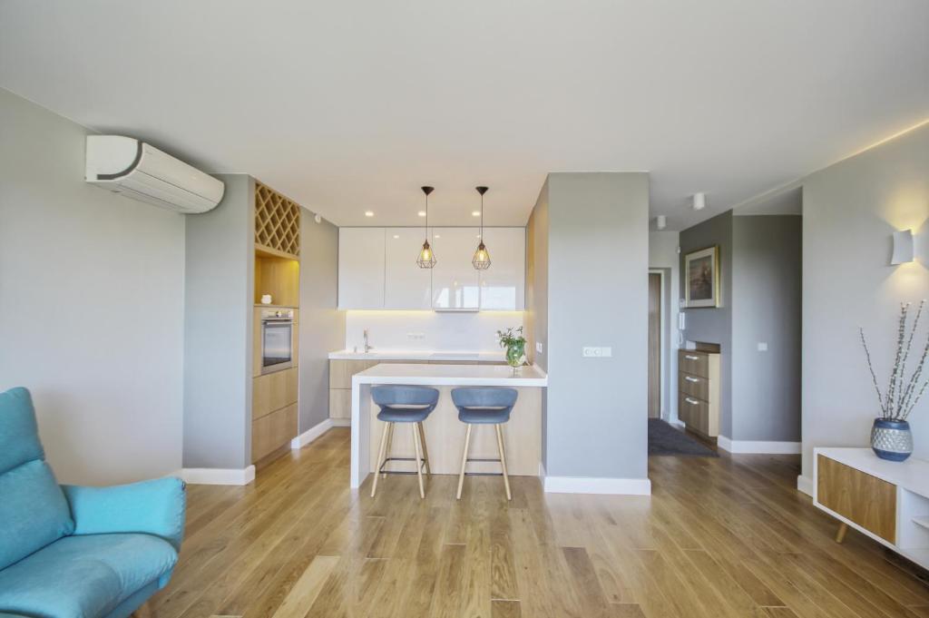 Kuchyň nebo kuchyňský kout v ubytování Penthouse