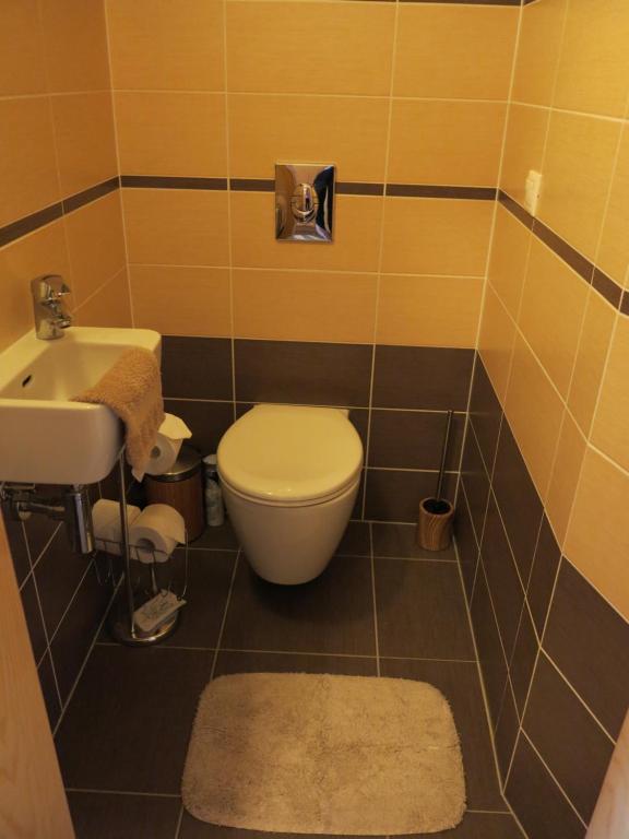 Koupelna v ubytování Apartman Razula