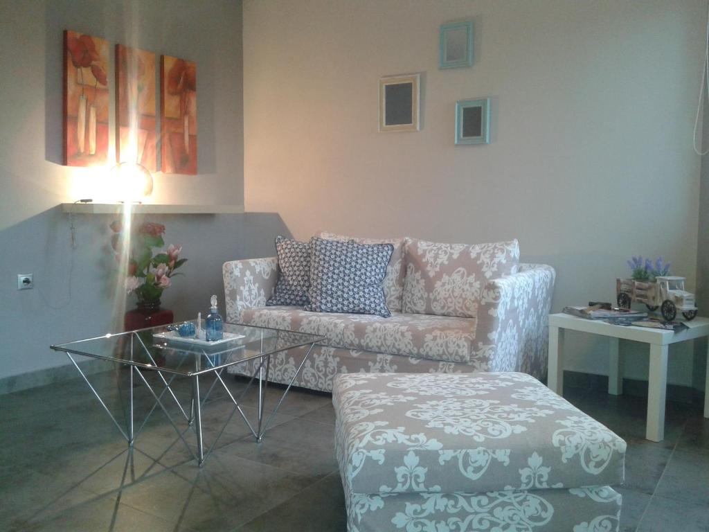 Posezení v ubytování Private Place Nafplio Exostis