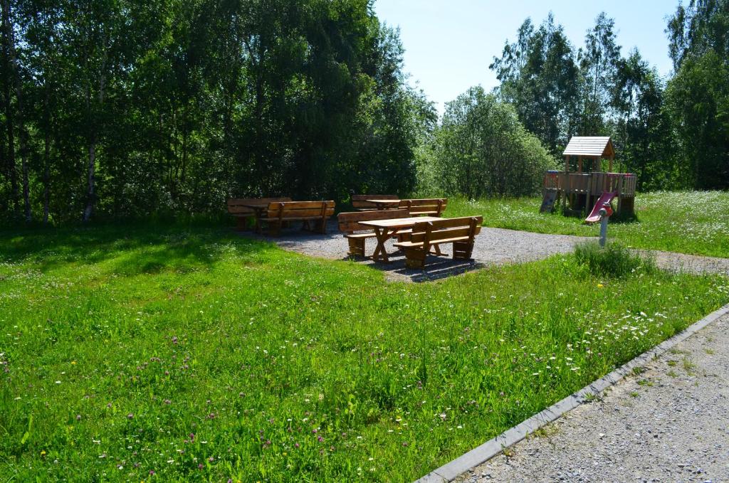 Ogród w obiekcie Apartmány Nova Lake