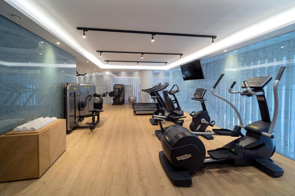 Fitness centrum a/nebo fitness zařízení v ubytování Barceló Cáceres V Centenario
