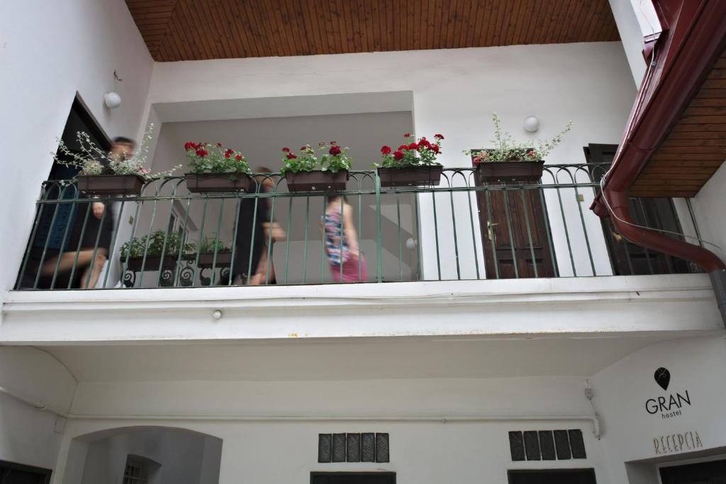 Balkón nebo terasa v ubytování GRAN hostel