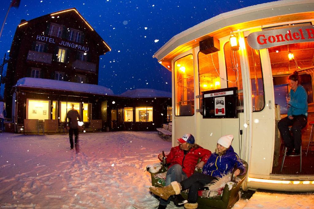 Hotel Jungfrau Mürren durante o inverno