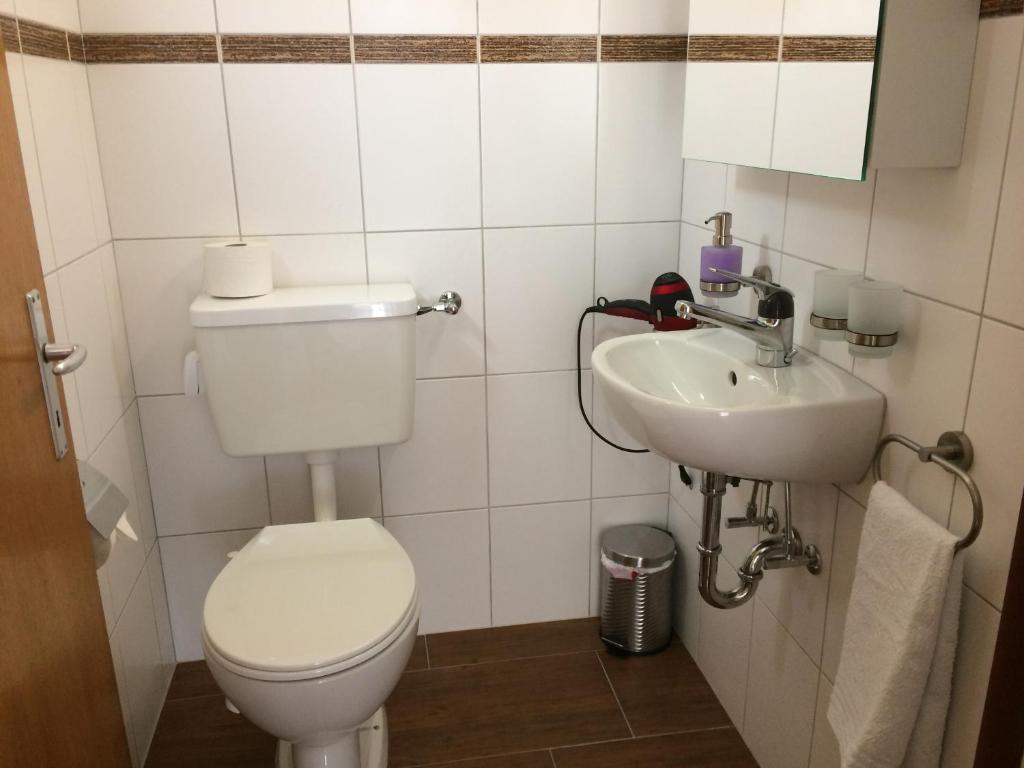 Koupelna v ubytování Casa Riposo