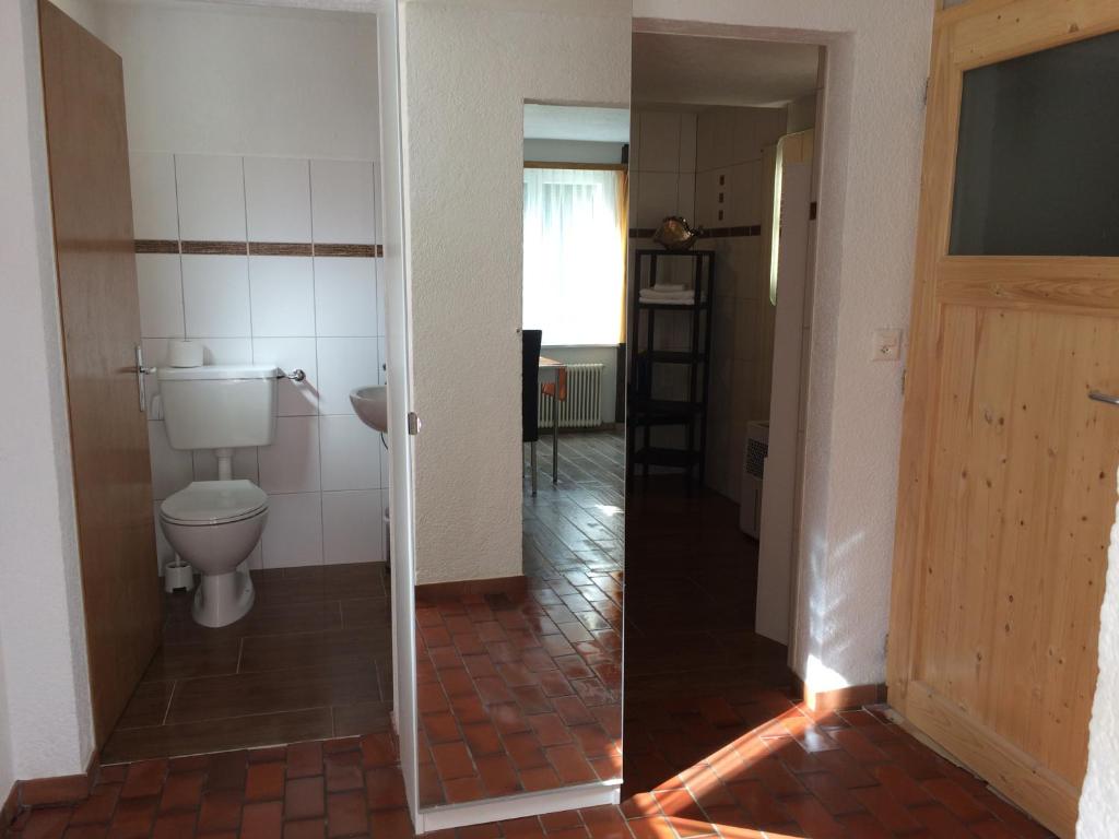 Koupelna v ubytování Casa Riposo