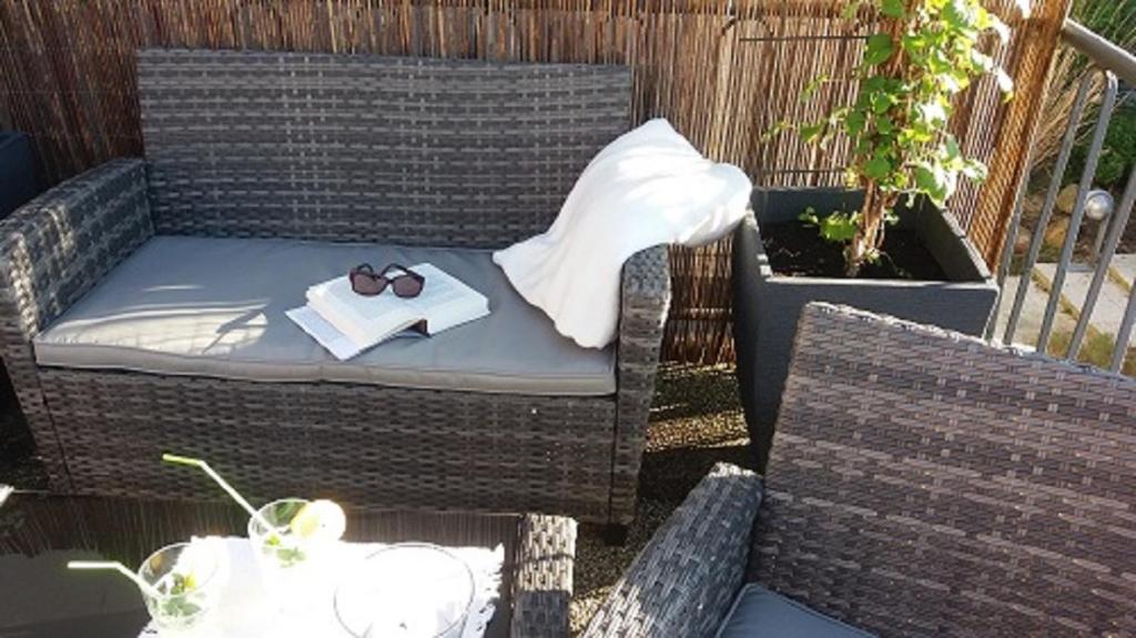 Posezení v ubytování Ferienwohnung Brunnenstrasse