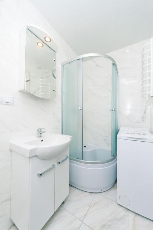 Koupelna v ubytování FlatRent SmartHouse