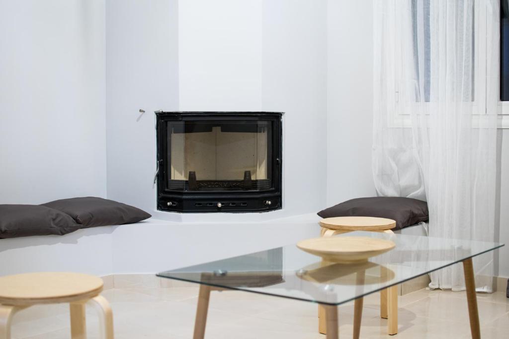 A seating area at FINIKAS House