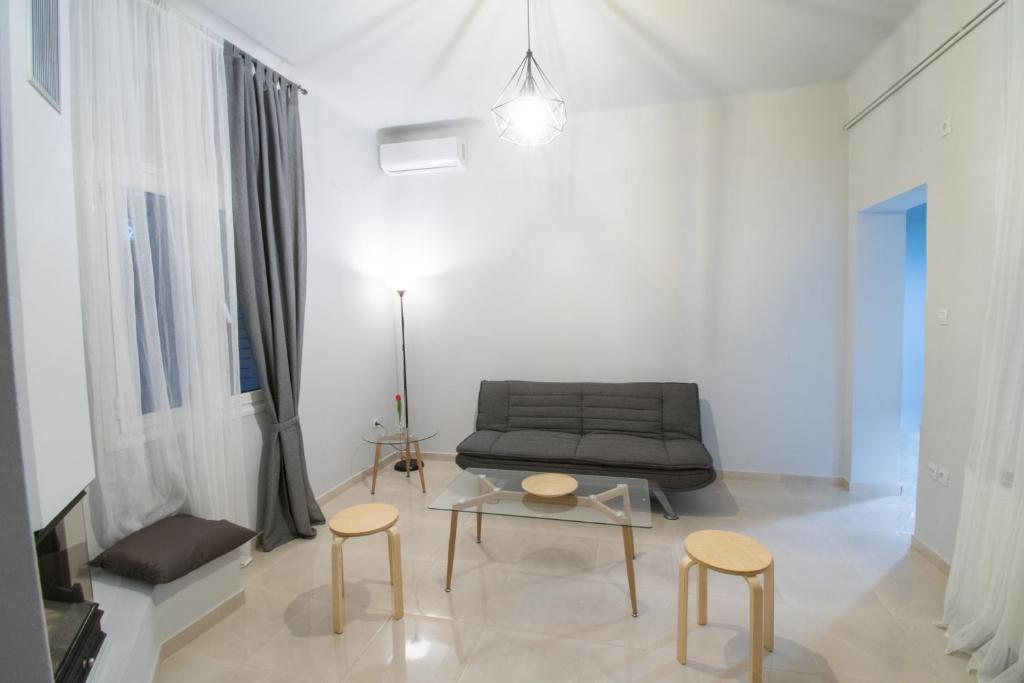 A seating area at FINIKAS House