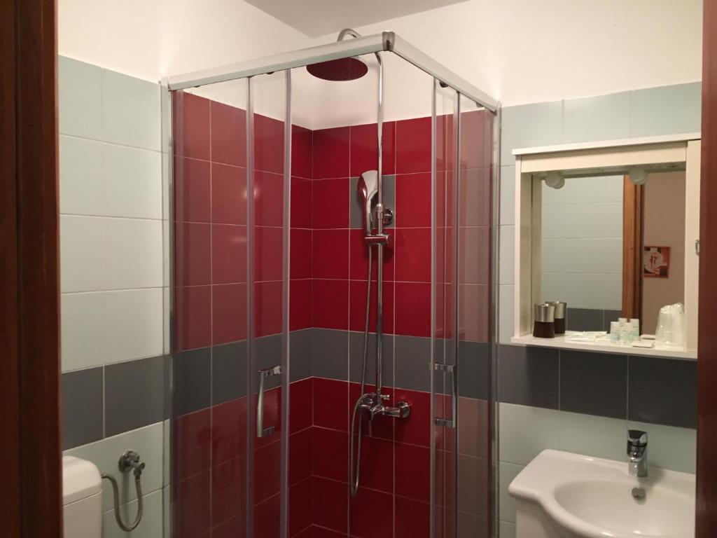 Koupelna v ubytování Apartments Trlika