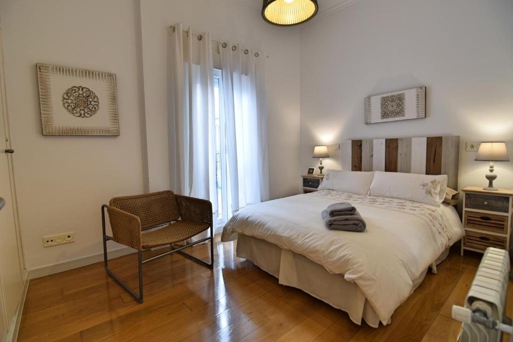 Posteľ alebo postele v izbe v ubytovaní Apt. El Escondite, Centro Histórico
