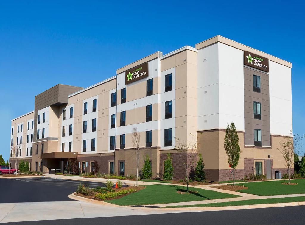 a rendering of a hotel on a street at Extended Stay America Suites - Rock Hill in Rock Hill