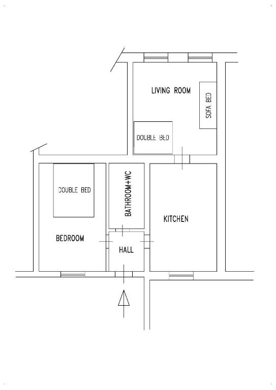 Půdorys ubytování Apartment Jackie