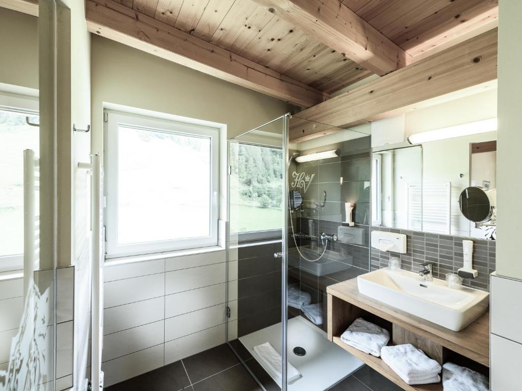 Koupelna v ubytování Hotel Victoria
