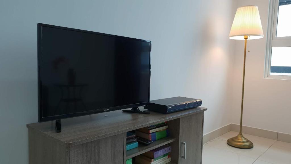 TV a/nebo společenská místnost v ubytování BekvämHome