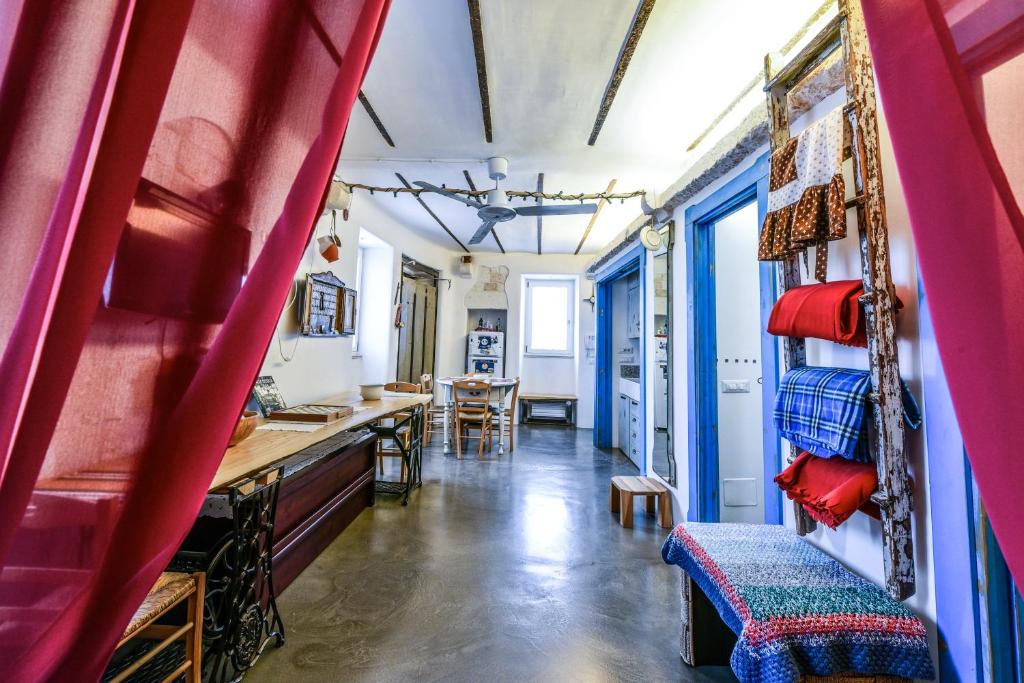 Χώρος καθιστικού στο Apartment Attico panoramico di Martina Franca