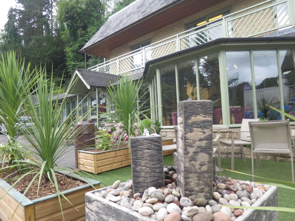 Zahrada ubytování Explorers Retreat Matlock Bath