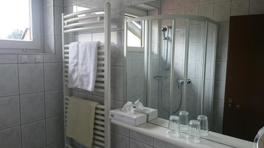 Koupelna v ubytování Appartements Koffler